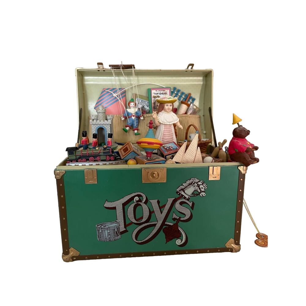 ENESCO "Toy Symphony" Treasure Chest Music Box-Excellent Working Condition 1986